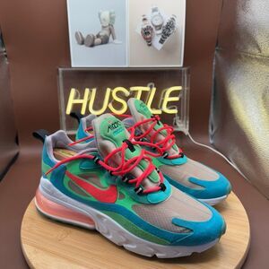Nike Air Max 270 React Electro Green Lagoon Sneakers Women Sz 9